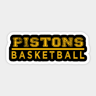 Awesome Basketball Pistons Proud Name Vintage Beautiful Team Sticker